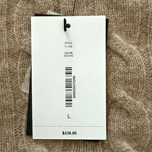 Bloomingdale's Women’s Cashmere Crewneck Sweater - Brown - Picture 7 of 7